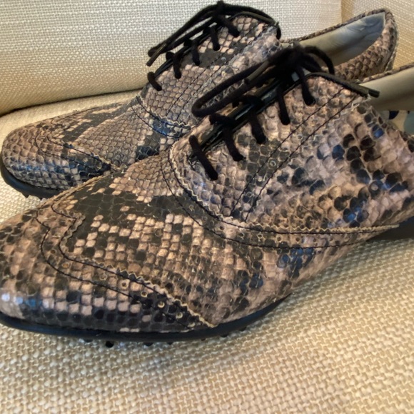 FOOTJOY LOPRO GOLF SHOES WOMENS SIZE 7 SNAKE PRINT MEDIUM #97022 - Picture 6 of 13
